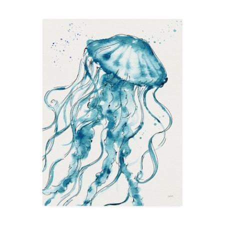 Anne Tavoletti 'Deep Sea X V2 Teal' Canvas Art,24x32